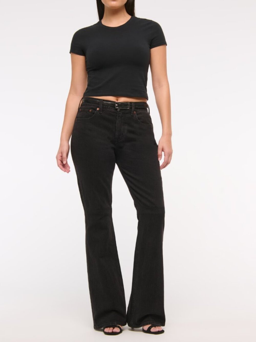 Abercrombie & Fitch Curve Love Mid Rise Bootcut Jean